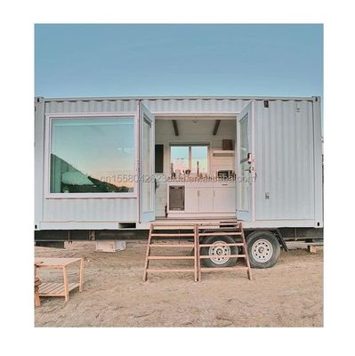 Australian Standard Galvanized Steel Square Tubes Chinese Design 20Ft Prefabricated Garden House One Bedroom One Bath