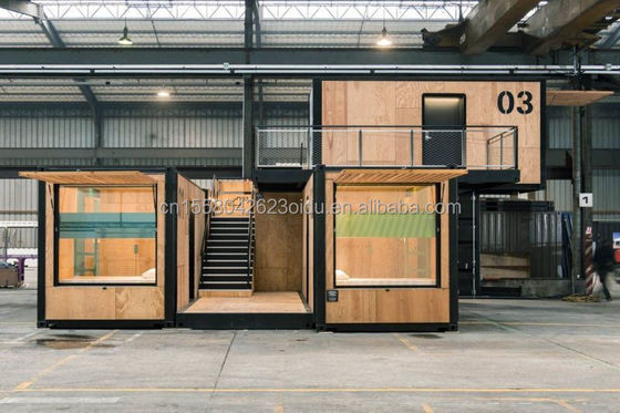 Foldable/Extendable/Detachable Commercial Street Container House Restaurant/Clothing Store with Modern Two-Story Design