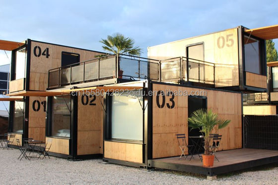 Foldable/Extendable/Detachable Commercial Street Container House Restaurant/Clothing Store with Modern Two-Story Design
