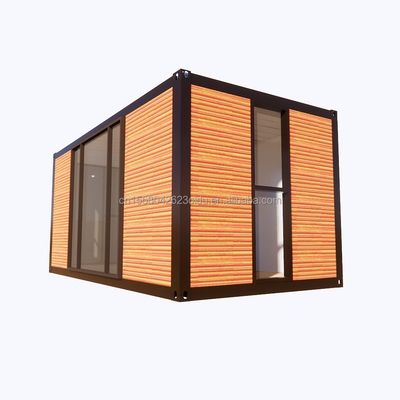 Galvanized Steel Square Tubes Container Houses for Park BBQ Store Office Mobile Portable Assembly Coffee Bar Wooden House