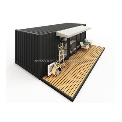 Front Terrace Country Style Container with Aluminum Alloy Windows and Galvanized Steel Bending 180g 20ft Modular Housing
