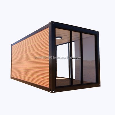 Galvanized Steel Square Tubes Container Houses for Park BBQ Store Office Mobile Portable Assembly Coffee Bar Wooden House