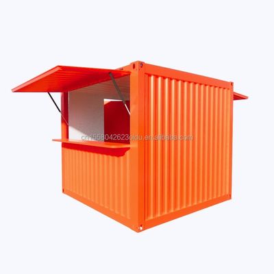 Modern Design Sandwich Panel Flat Pack Container Mobile Modular Shipping Corrugated House for Coffee Shop or Container Bar