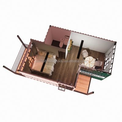 Customized Color Modern Fast Build Modular Prefab House Hotel Container Homes With Bathroom And Kitchen for Hotels