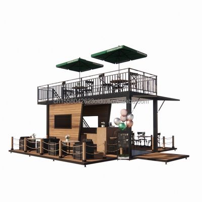 Aluminum Alloy Windows Prefabricated Container Houses for Shops and Stores at Affordable