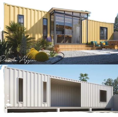 Wooden Container Houses for Outdoor Office or Family Customized Modern Design Prefabricated Bar Modular Steel Homes
