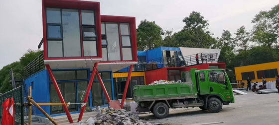 Wooden Container Houses for Outdoor Office or Family Customized Modern Design Prefabricated Bar Modular Steel Homes