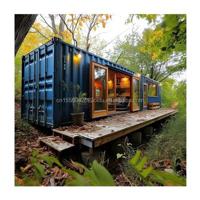 Expandable Container Wall 50/75/100mm Wave Sandwich Panel for Outdoor 20ft and 40ft Prefab Portable Shipping Container Home
