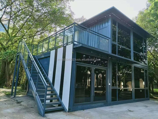 Galvanized Steel Square Tubes Customizable Prefabricated Container for Family Living or Office Combination Solution