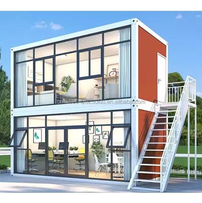 Office Modified Shipping Container for Outdoor Company Steel Modular Double-Story Prefabricated Combination Container Houses