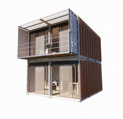 Office Modified Shipping Container for Outdoor Company Steel Modular Double-Story Prefabricated Combination Container Houses