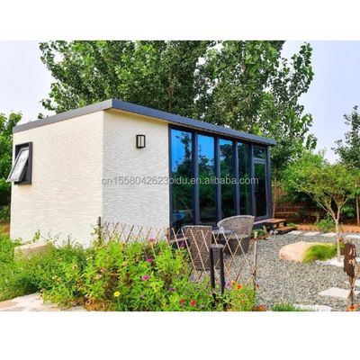 Eco-Friendly Materials 20ft 40ft 2 Bedrooms Prefabricated Garden Cabin House Glass Doors Container Wooden House for Hotel