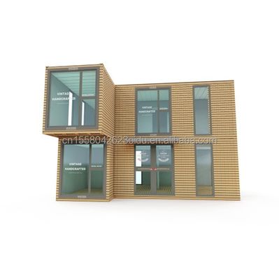 Office Modified Shipping Container for Outdoor Company Steel Modular Double-Story Prefabricated Combination Container Houses