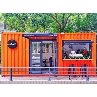 Hotel Resort Steel Frame Office Container House with 50/75/100mm Wave Sandwich Panel and Galvanized Steel Bending 180g