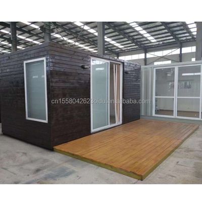 Hotel Resort Steel Frame Office Container House with 50/75/100mm Wave Sandwich Panel and Galvanized Steel Bending 180g