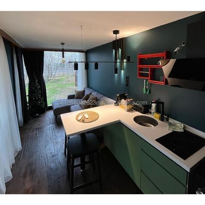 Eco-Friendly Materials 20ft 40ft 2 Bedrooms Prefabricated Garden Cabin House Glass Doors Container Wooden House for Hotel
