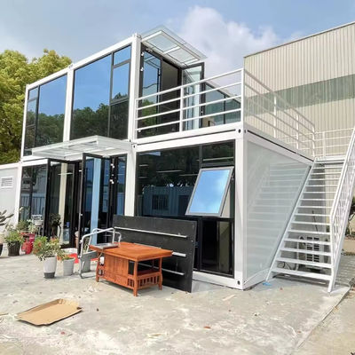 Outdoor Construction Site Prefabricated Modern Design Office Building with Galvanized Steel Bending 180g