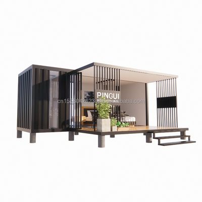 Finished Product 20ft Pop-up Container House with Customized Color and 50/75/100mm Wave Sandwich Panel