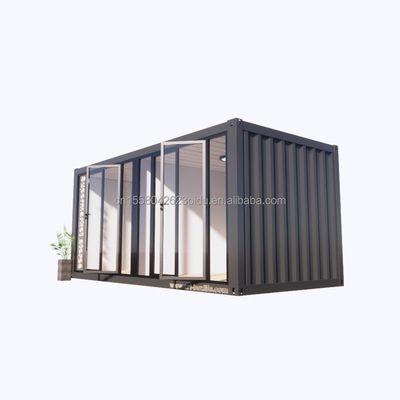 Aluminum Alloy Windows and 50/75/100mm Wave Sandwich Panel 20ft Prefab Container Clothing Store Container Kiosk Mobile Shop