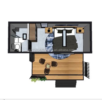 20 Foot Container House Convenient Finished Design for Modern Single Room Living and Expansion