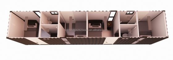 20ft Design Mobile Shipping 40ft Container 4 Bedroom Residential Mini Lounge Hotel and Customized Color for Hotel Sale