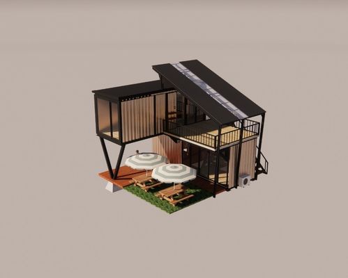 Galvanized Steel Bending 180g Frame Design Steel Structure Modular Villa for Luxury Container Prefabricated Prefab Houses