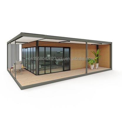 Modern Design Wooden Plastic Container Residence with Materials and Prefabricated Structure