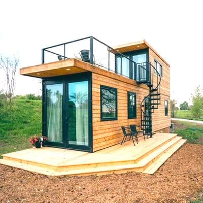 Wooden Floor Mobile Container House for Transport and Load 20'/40' Container Prefab Modular Foldable Container Homes