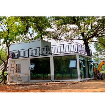 Galvanized Steel Bending Prefab Container House with Detachable Bathroom and Design