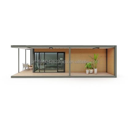 Modern Design Wooden Plastic Container Residence with Materials and Prefabricated Structure