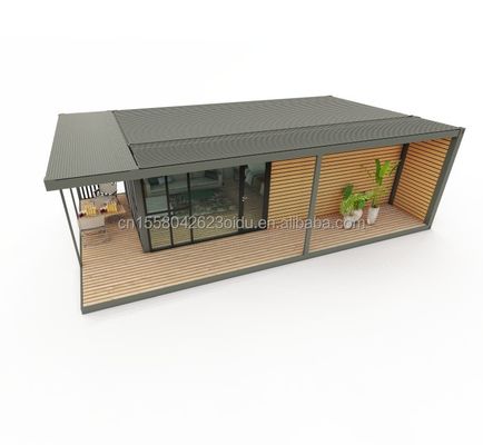 Modern Design Wooden Plastic Container Residence with Materials and Prefabricated Structure