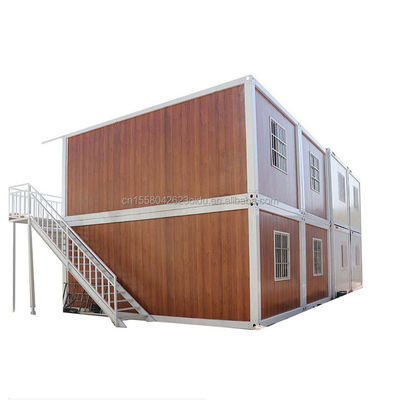 Galvanized Steel Bending Prefab Container House with Detachable Bathroom and Design