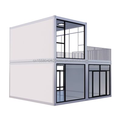 Temporary Office Hotel Shop Wooden Houses with 50/75/100mm Wave Sandwich Panel Wall Modern 20ft Quick Assembly Container