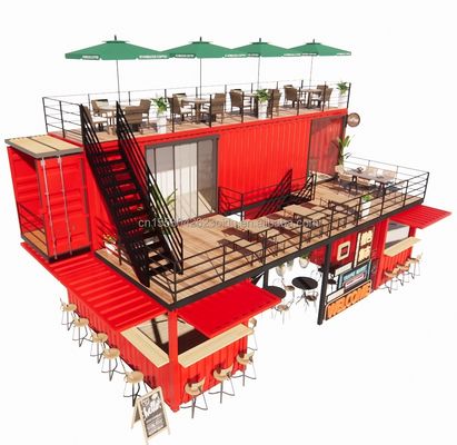 Experience the Best of Beer/Coffee/Food Kiosks with Our 40FT Container Bar and Terrace