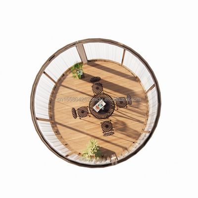 Galvanized Steel Square Tubes EU Standard Wooden Houses Glass Sunshine House Prefab Mobile Shop Store for Garden Cafe