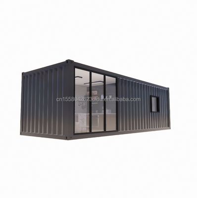 Wall 50/75/100mm Wave Sandwich Panel 20ft Beautiful Prefab Container Homes with Galvanized Steel