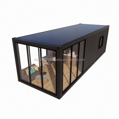 Wall 50/75/100mm Wave Sandwich Panel 20ft Beautiful Prefab Container Homes with Galvanized Steel