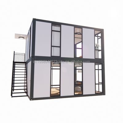 Office Convenience for Supermarket Large Curtain Wall Glass Window Movable House Container Room