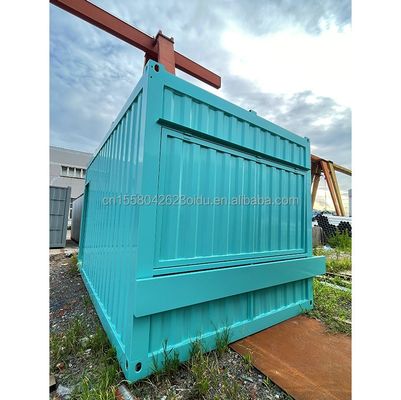 Galvanized Steel Square Tubes Main Structure and Aluminum Alloy Windows for Container Store Prefabricated Building Frame