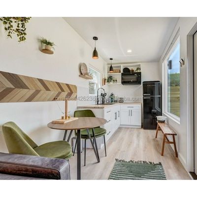 50/75/100mm Wave Sandwich Panel Wall Prefabricated Steel Container House for Hotel 20ft Wooden Prefabricated Family Apartment