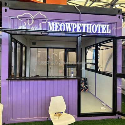 Steel Shed Container Store Prefabricated Building Frame Steel Structure for 20ft or 40ft Container Houses
