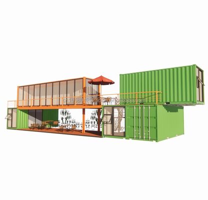 Modular Small Kit Cabin Residential Container Housing Main Structure Galvanized Steel Square Tubes