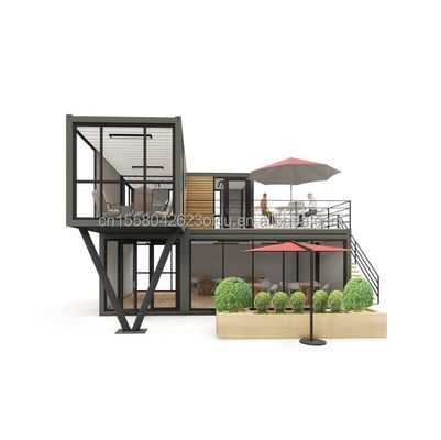 Galvanized Steel Square Tubes Structure Shipping Container Bar with Window Aluminum Alloy Windows