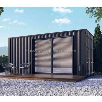Customized Color 20ft Prefabricated Container House with Kitchen and One Bedroom for Hotel Aluminum Alloy Windows