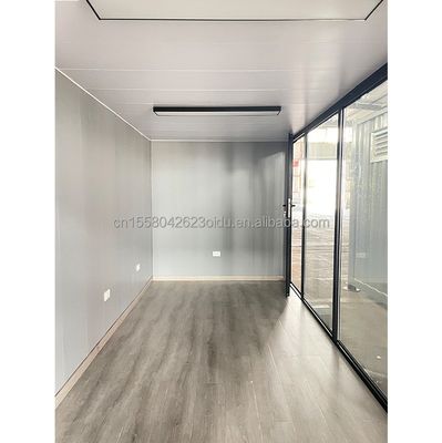 Customized Color 20ft Prefabricated Container House with Kitchen and One Bedroom for Hotel Aluminum Alloy Windows