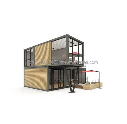 Galvanized Steel Square Tubes Structure Shipping Container Bar with Window Aluminum Alloy Windows