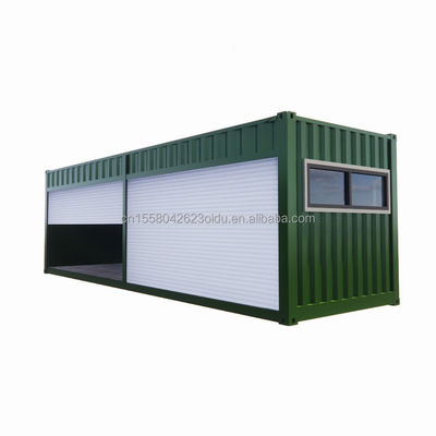 20ft Prefabricated Flat Packaging Module House Garage Storage Booth Container House with Modern Simple Design Style