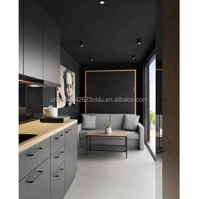 Galvanized Steel Square Tubes Main Structure 20ft Prefab Houses Modern Container Portable Flat Pack Living Home for Hotel