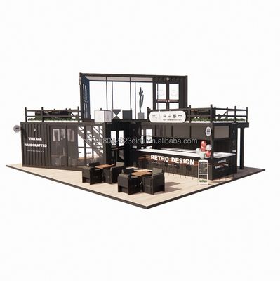 Prefabricated Folding Portable Shop Storage Office Building Shipping Container House Moving Trailers with Customized Color