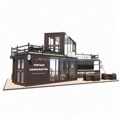 Prefabricated Folding Portable Shop Storage Office Building Shipping Container House Moving Trailers with Customized Color